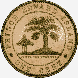 Pièce d'un cent en bronze, 1871
