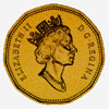 Canada, Élisabeth II, pièce de 1 dollar, 1990