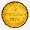 Terre-Neuve, pièce de 2 dollars en or, 1870