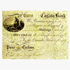 Canada Banking Company, billet de 5 chelins, 1792