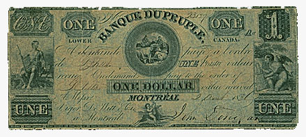 Banque du Peuple, billet de 1 $, 1836