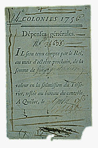 Ordonnance de paiement, 24 livres, 1756 