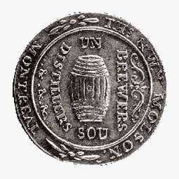 Molson, jeton d'un sou, 1837
