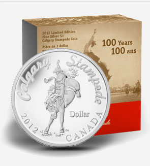 Dollar en argent - Stampede de Calgary