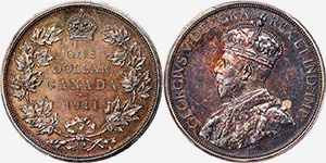 1 dollar 1911 - Canada