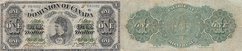 Valeur des billets de banque de 1 dollar 1878