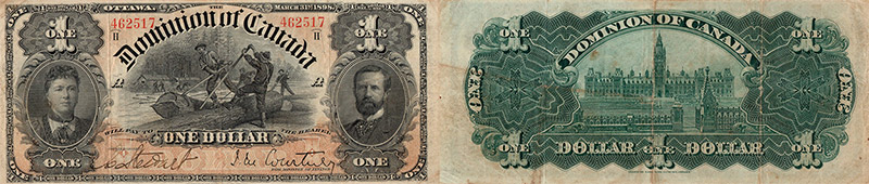 Valeur des billets de banque de 1 dollar 1898