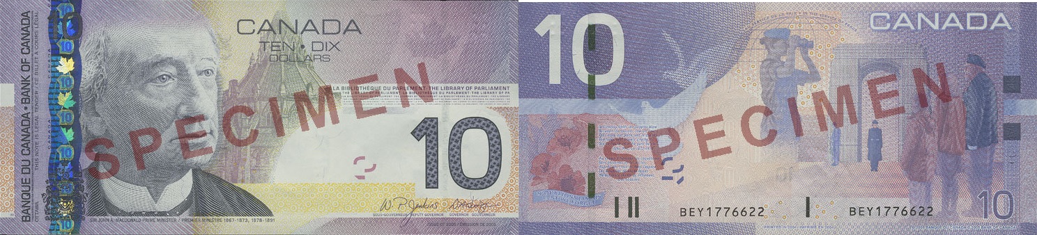 10 dollars 2004 à 2006 - Billet de banque - Canada