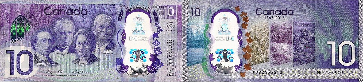Banque du Canada - 10 dollars 2017