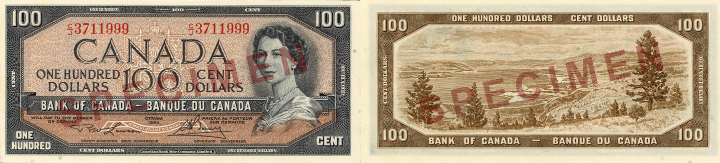 1954 - 100 dollars