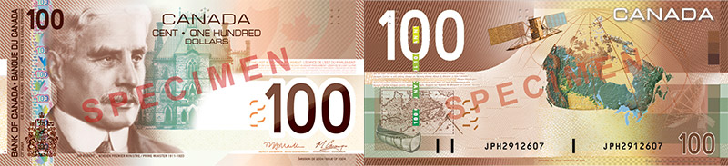 Valeur des billets de banque de 100 dollars de 2004 à 2006