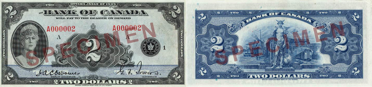 1935 - 2 dollars