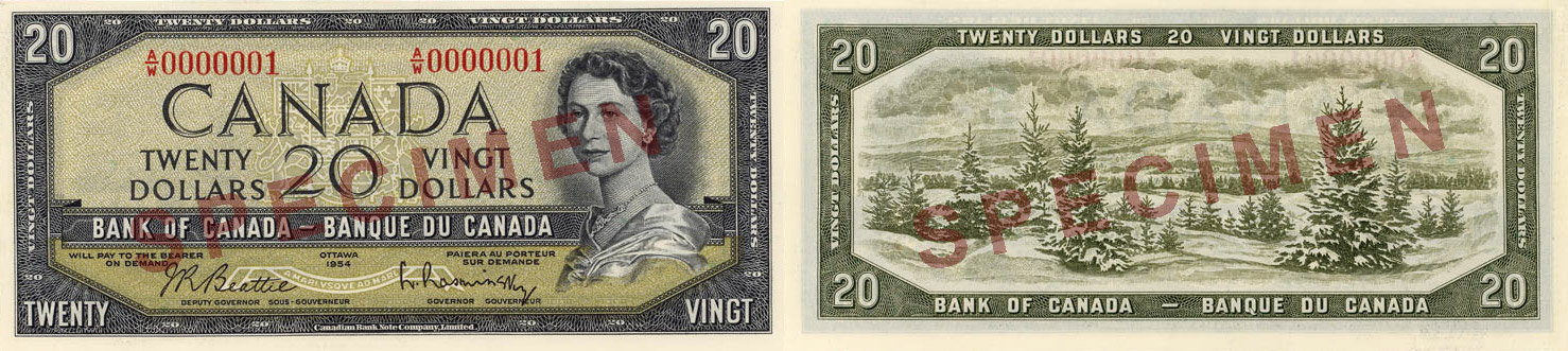 1954 - 20 dollars