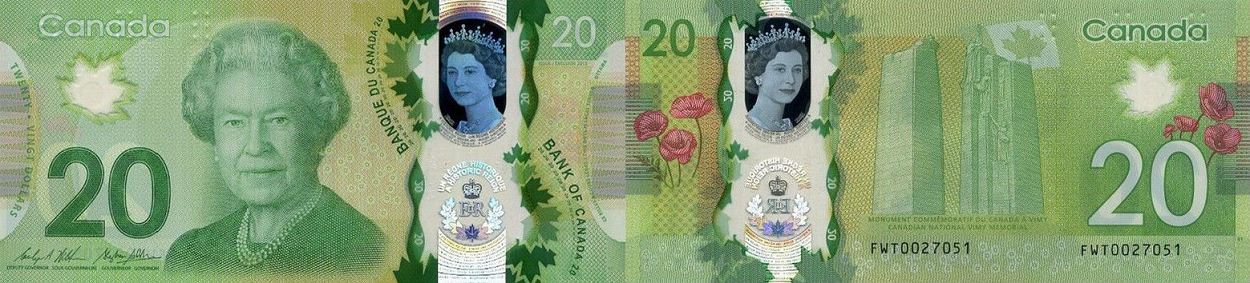 Banque du Canada - 20 dollars 2015