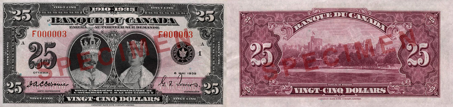 1935 - 25 dollars