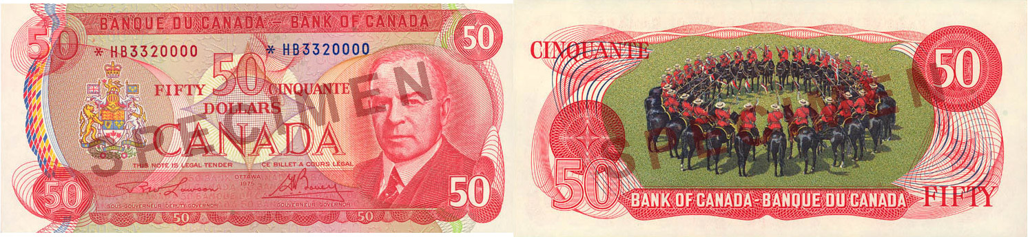 50 dollars 1969 à 1975 - Billet de banque - Canada