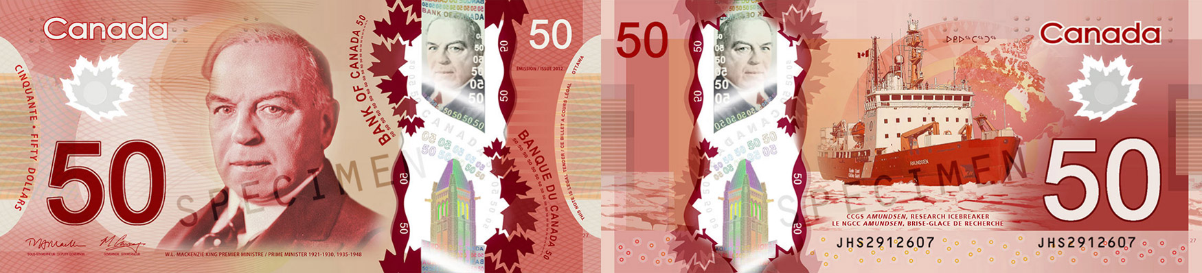 50 dollars 2011 à 2020 - Billet de banque - Canada