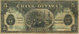 Billets de la Bank of Ottawa de 1912
