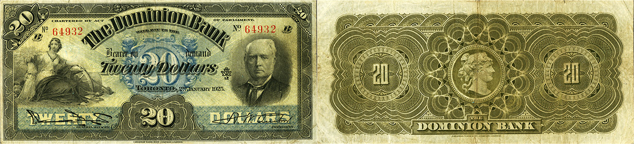 20 dollars 1925 - Canada