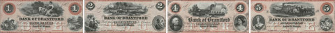 Billets de la Bank of Brantford de 1859 - Rouge