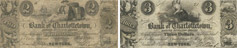 Billets de la Bank of Charlottetown de 1852