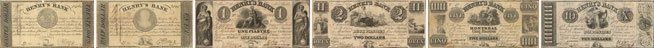Billets de la Henry's Bank de 1837