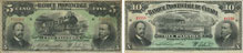 Billets de la Banque Provinciale du Canada de 1907
