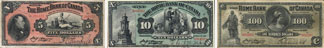 Billets de la Home Bank of Canada de 1917