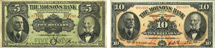 Billets de la Molsons' Bank de 1918