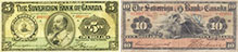 Billets de la Sovereign Bank of Canada de 1905