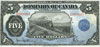 Billets du Dominion of Canada de 5 dollars de 1912