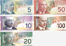 Billets de banque du Canada de 2004 à 2011