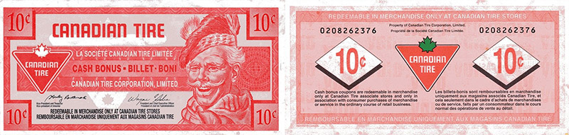 10 cents - Canadian Tire - 2002