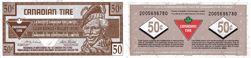 50 cents - Canadian Tire - 1996