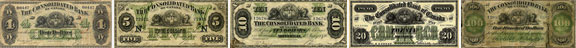 Billets de la Consolidated Bank of Canada de 1876