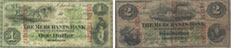Billets de la Merchants Bank of Prince Edward Island de 1877