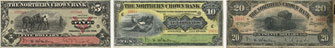 Billets de la Northern Crown Bank de 1908