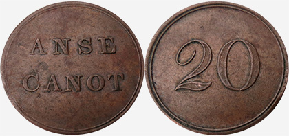 Anse canot - 20 cents 1899