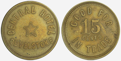 Central Hotel - Revelstoke - 15 cents