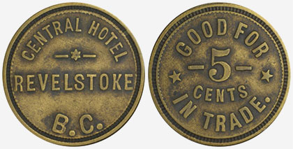 Central Hotel - Revelstoke - 5 cents