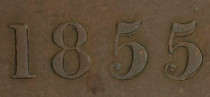 Duncan & Company - 1 cent 1855 - Recut 5