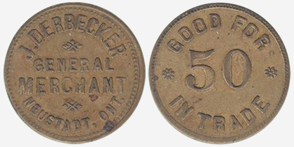 J. Derbecker - Neustadt - General merchant - 50 cents