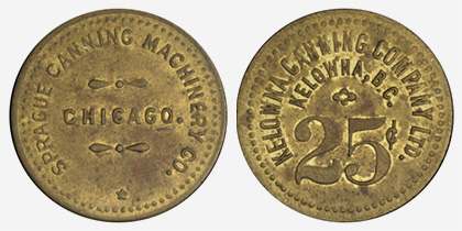 Kelowna Canning Co. Ltd. - Kelowna - 25 cents