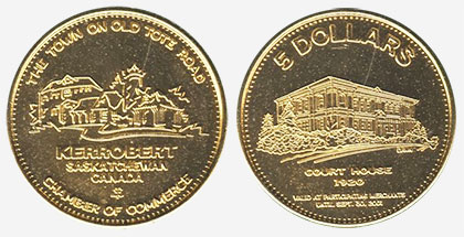 Kerrobert - 5 dollars - Court House - 2001 - Gold Plated