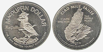 MacPuffin Dollar 1975 - Cape Breton Association