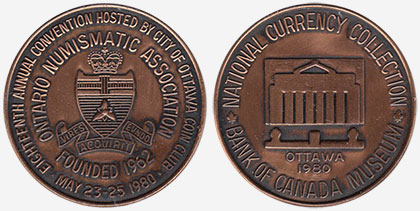 Ontario Numismatic Association - 1980
