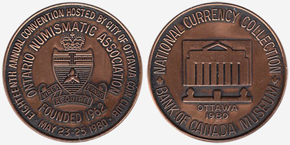 Ontario Numismatic Association - 1980