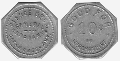 Pierce Bros. - Clear Creek - 10 cents