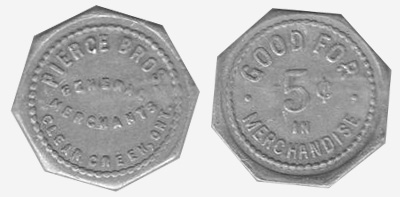 Pierce Bros. - Clear Creek - 5 cents