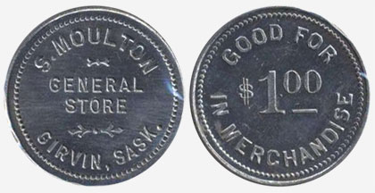 S. Moulton General Store - Saskatchewan - 1 dollar - Girvin